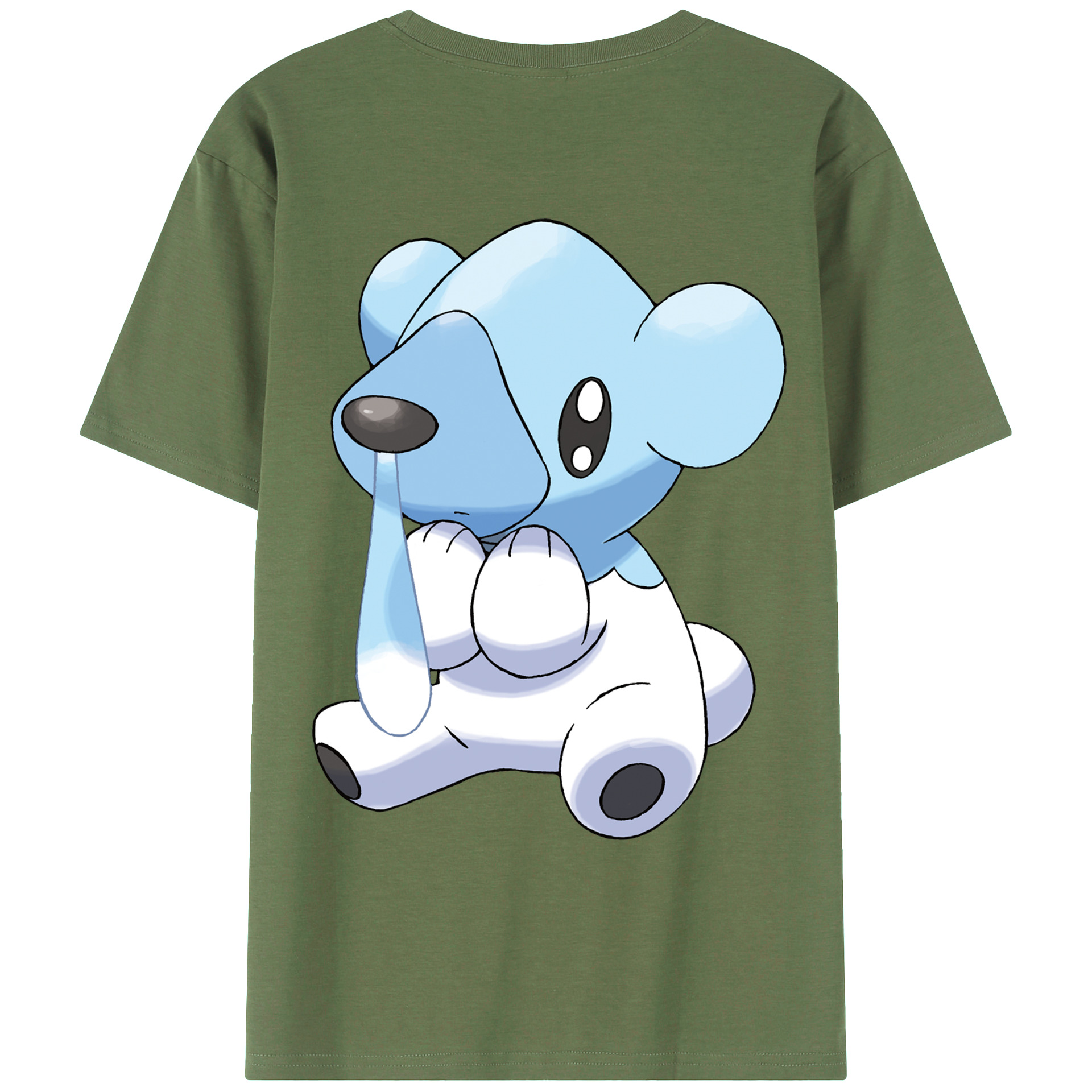 （画像用） ポケットモンスター Pokémon 綿100％ メンズ半袖Tシャツ（バックプリント） 通気性